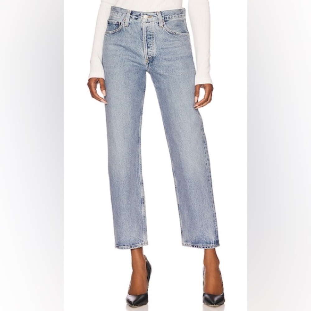 Agolde Wyman low slung jeans in color ratio, 28